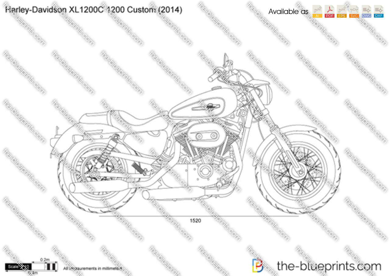 Harley-Davidson XL1200C 1200 Custom