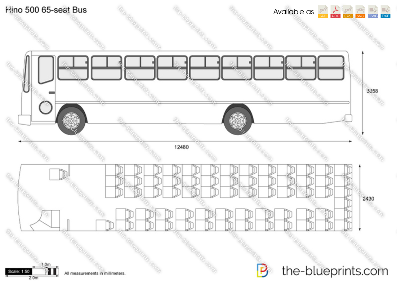 Hino 500 65-seat Bus