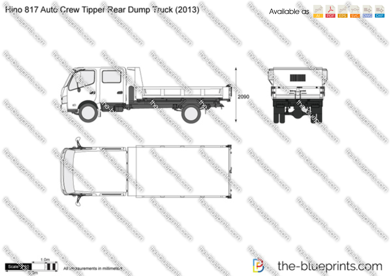 Hino 817 Auto Crew Tipper Rear Dump Truck