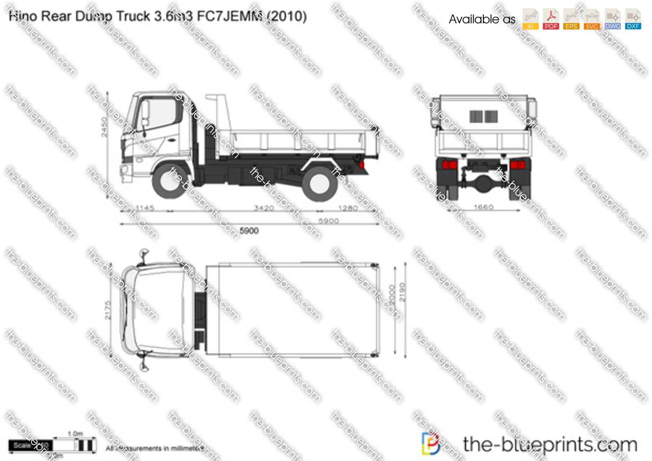 Hino Rear Dump Truck 3.6m3 FC7JEMM