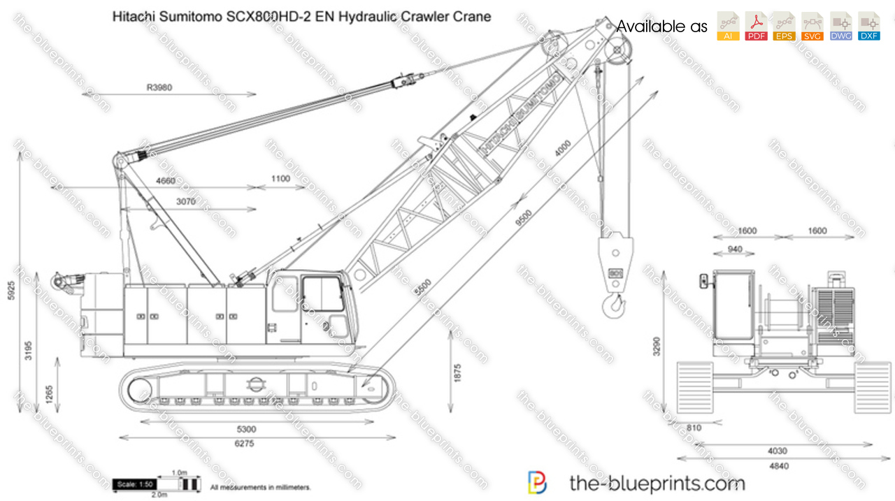 Hitachi Sumitomo SCX800HD-2 EN Hydraulic Crawler Crane