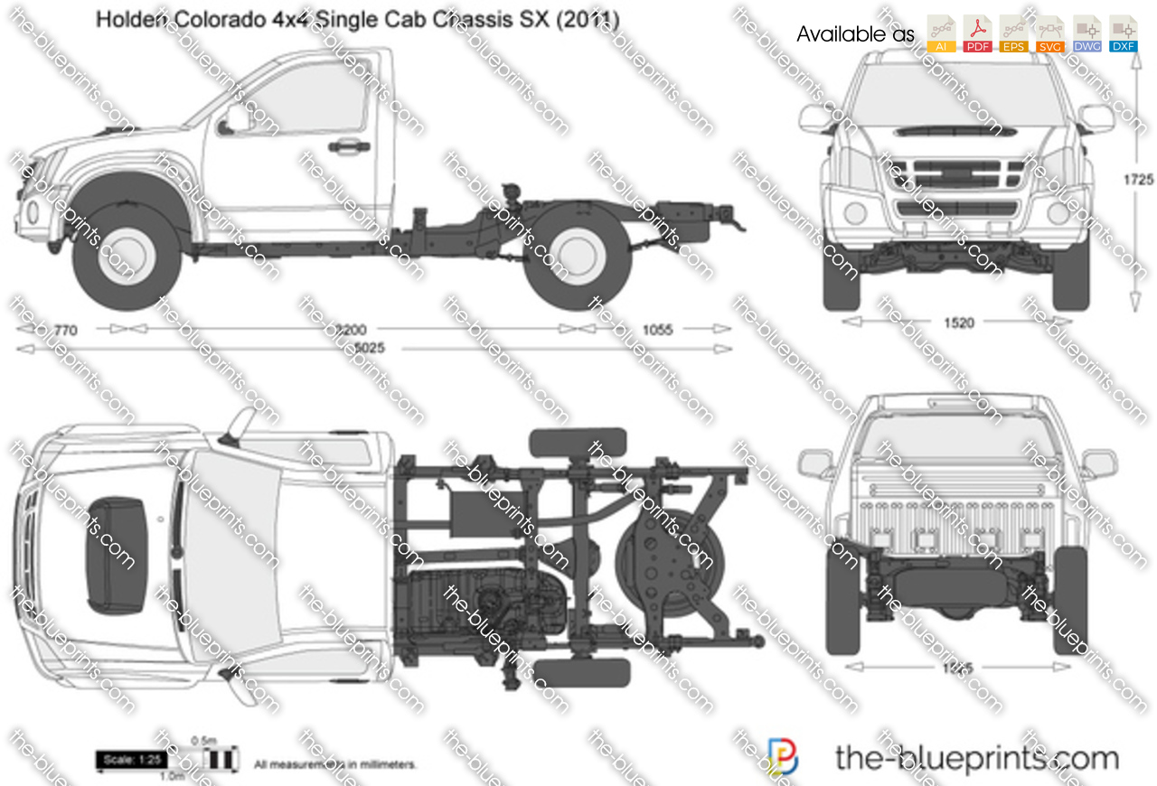 Holden Colorado 4x4 Single Cab Chassis SX