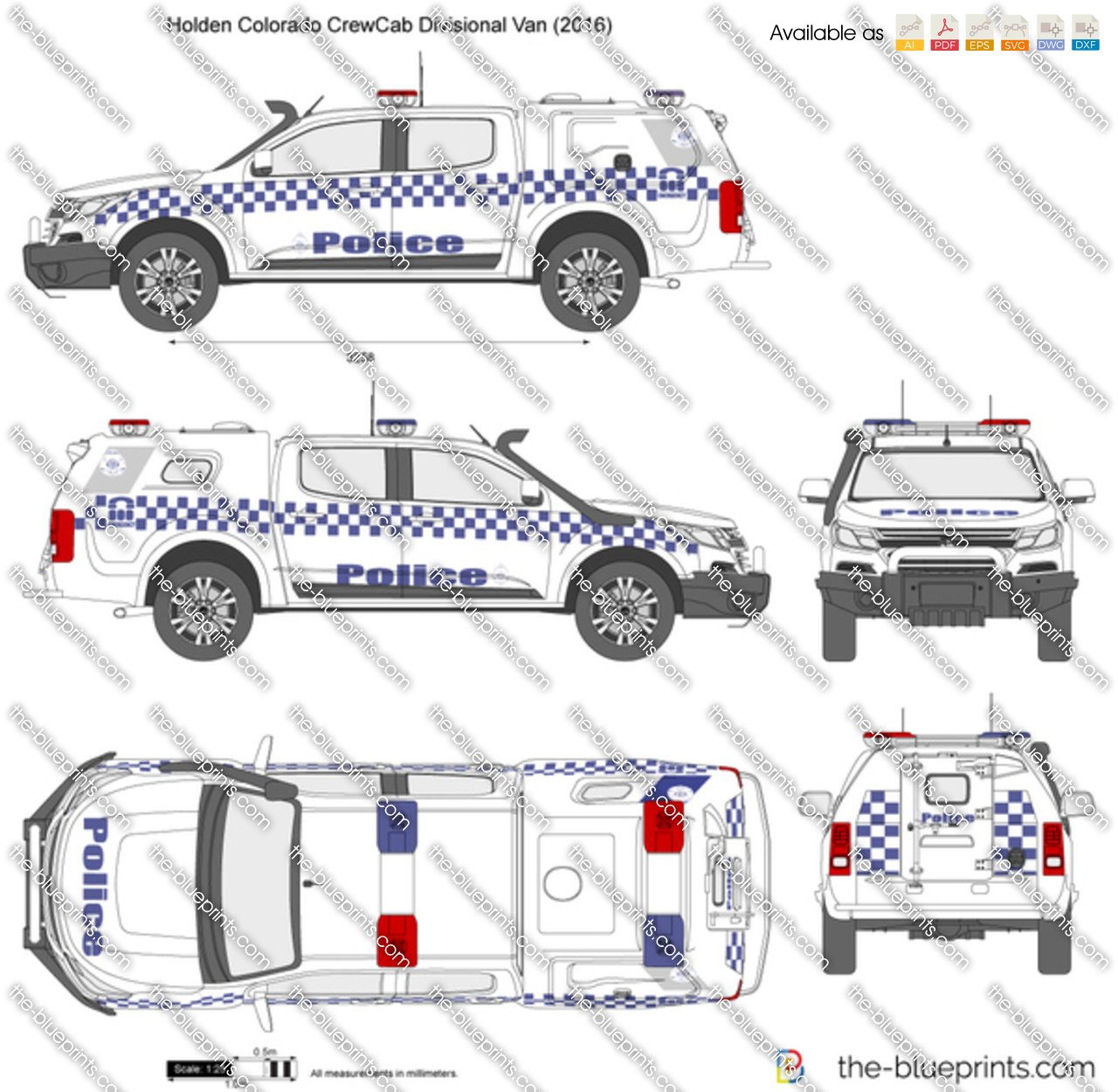 Holden Colorado CrewCab Divisional Van Police
