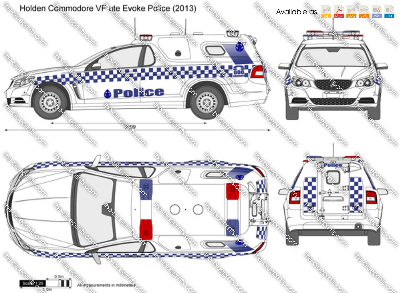 Holden Commodore VF ute Evoke Police