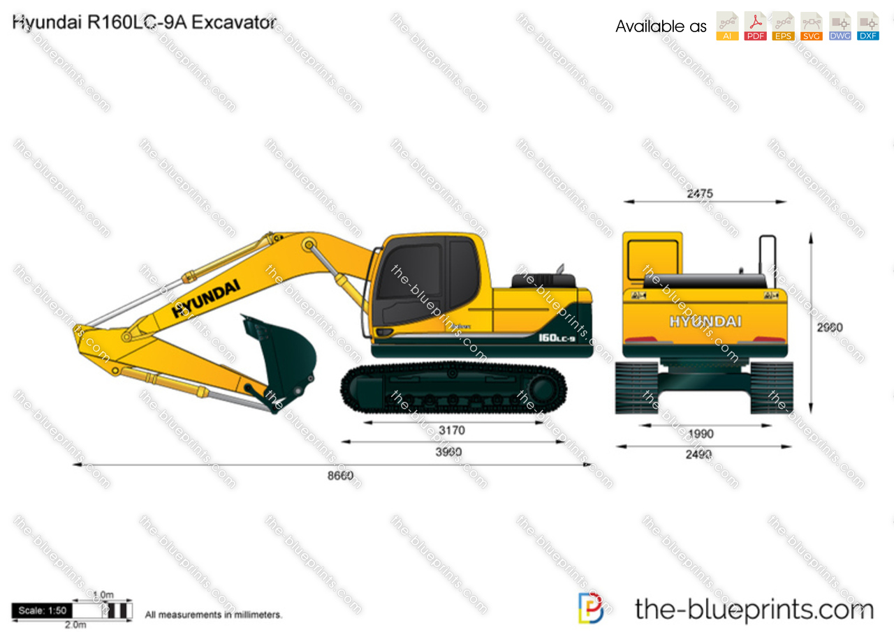 Hyundai R160LC-9A Excavator