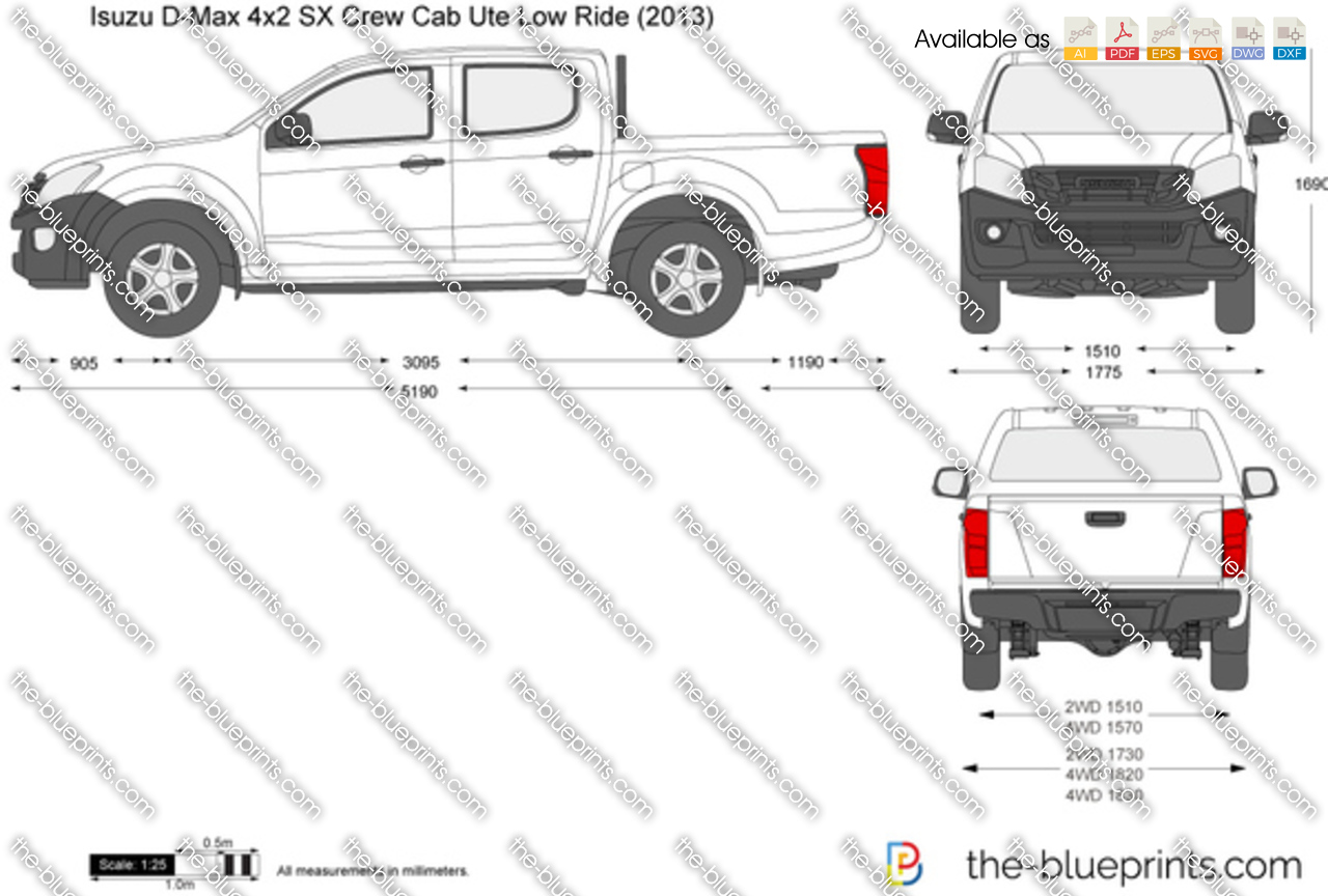 Isuzu D-Max 4x2 SX Crew Cab Ute Low Ride
