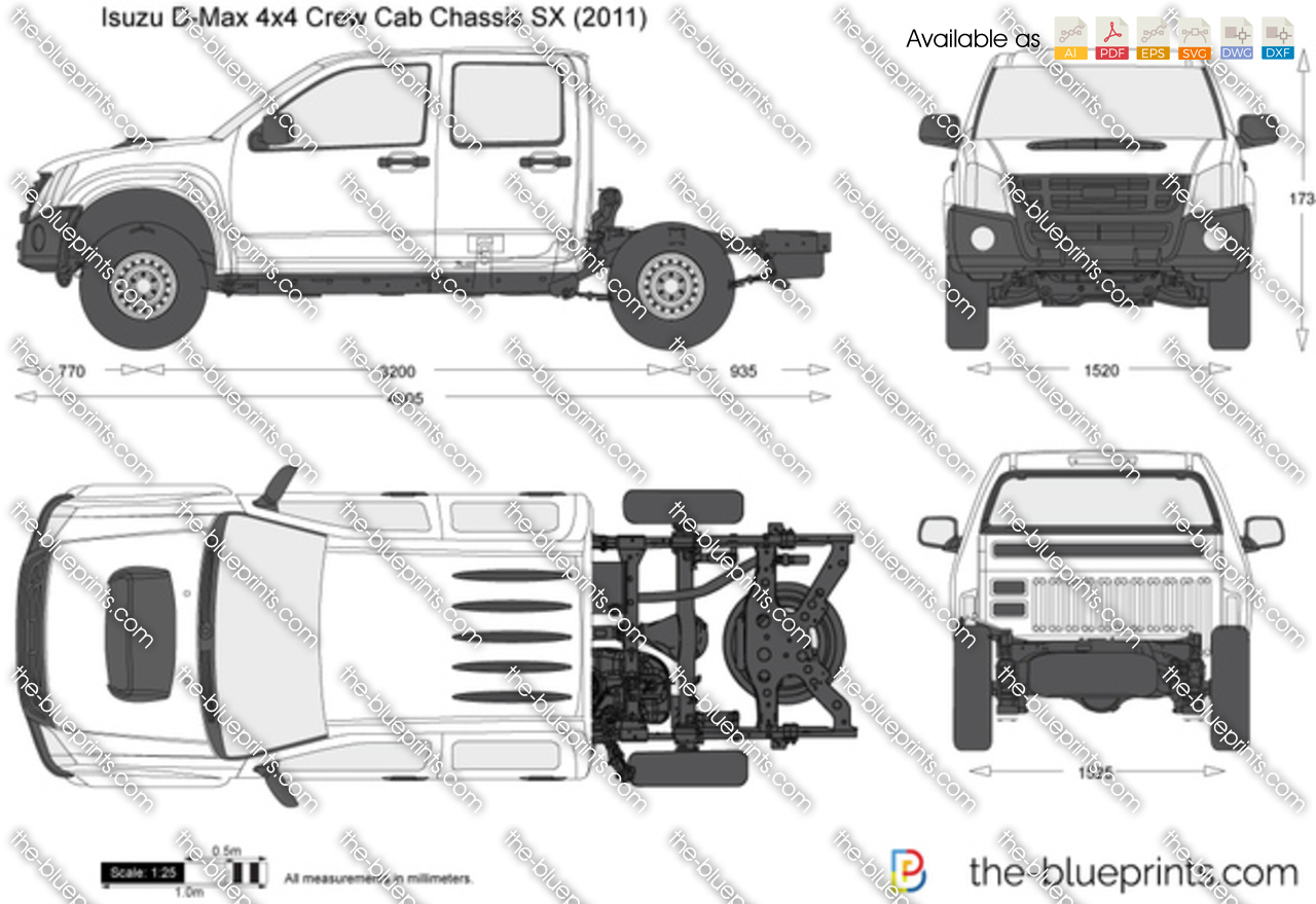 Isuzu D-Max 4x4 Crew Cab Chassis SX
