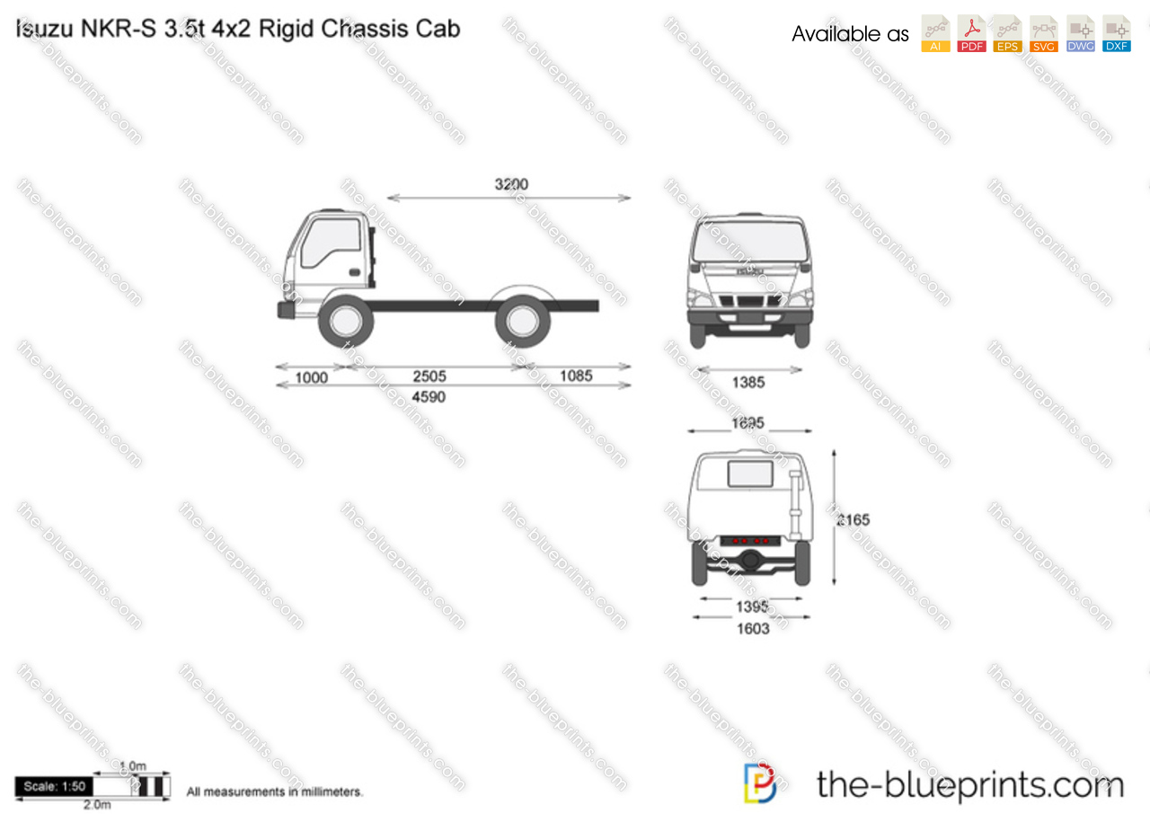 Isuzu NKR-S 3.5t 4x2 Rigid Chassis Cab