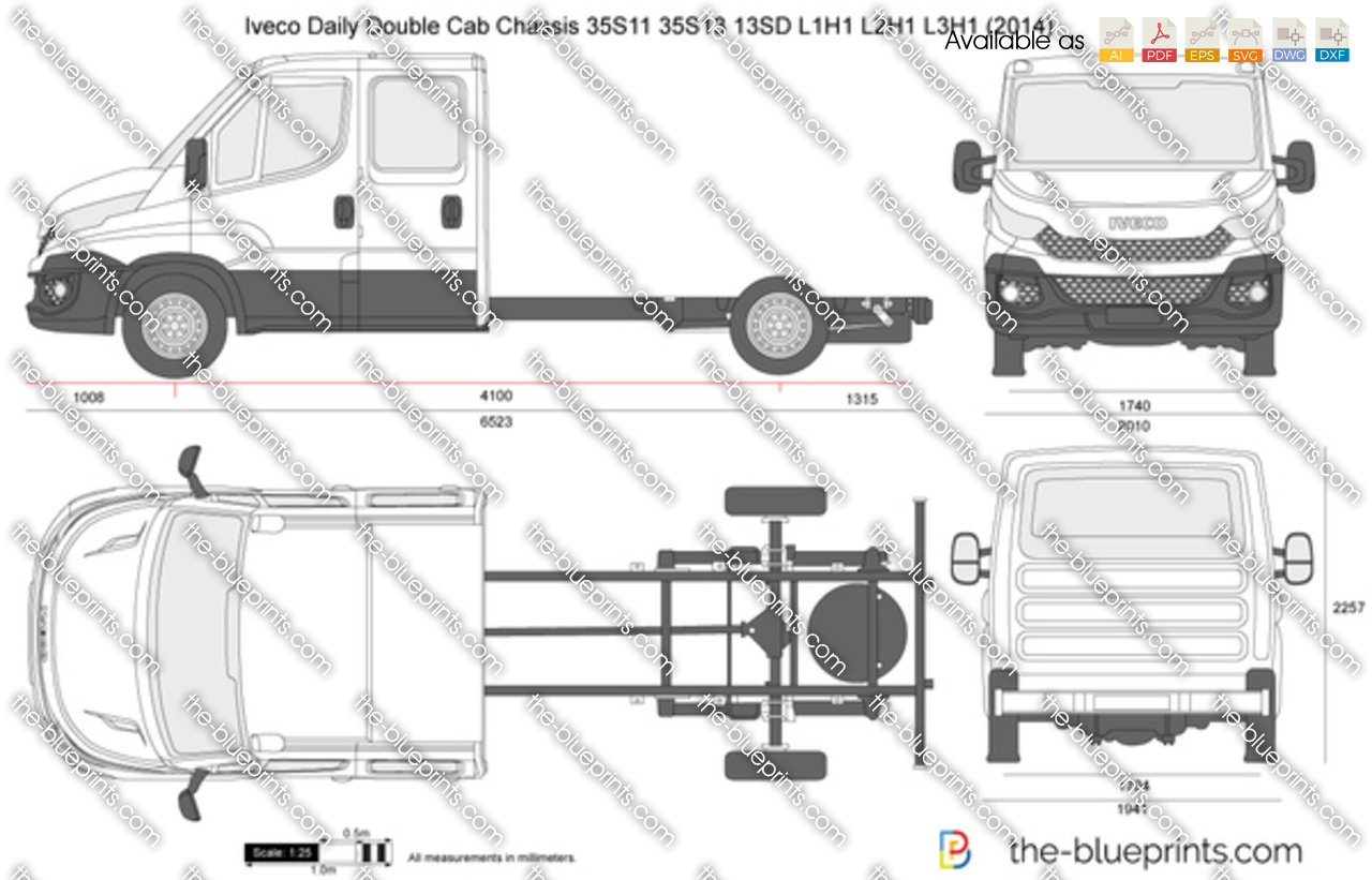 Iveco Daily Double Cab Chassis 35S11 35S13 13SD L3H1
