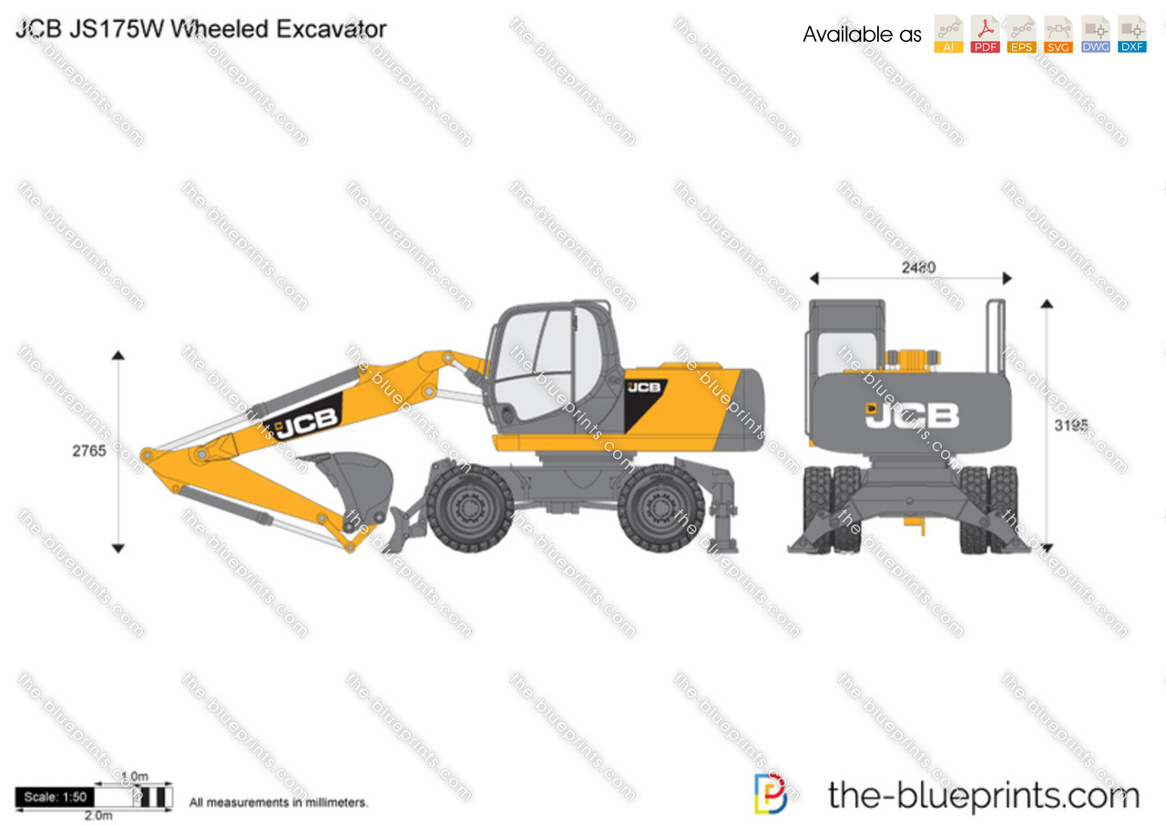 JCB JS175W Wheeled Excavator