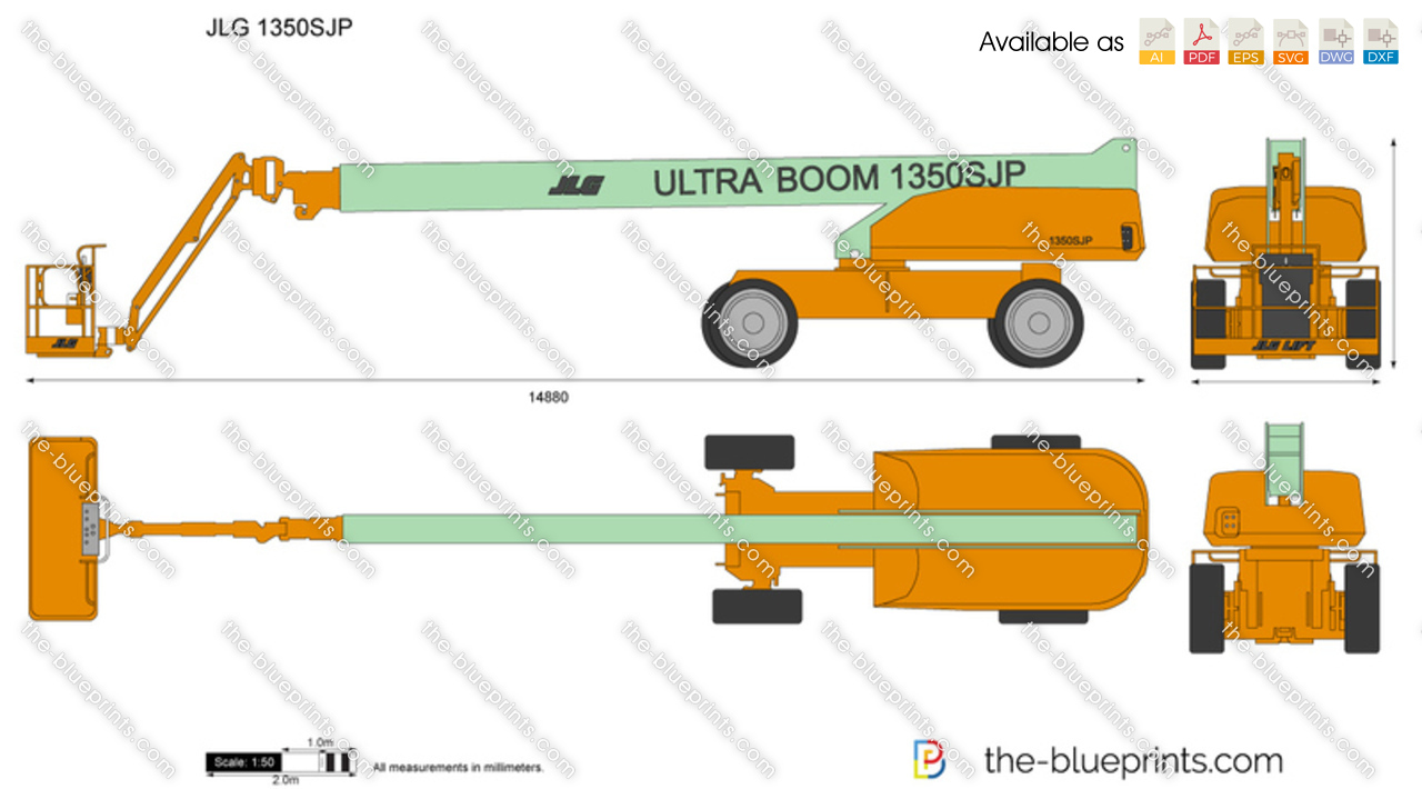 JLG E450AJ vector drawing