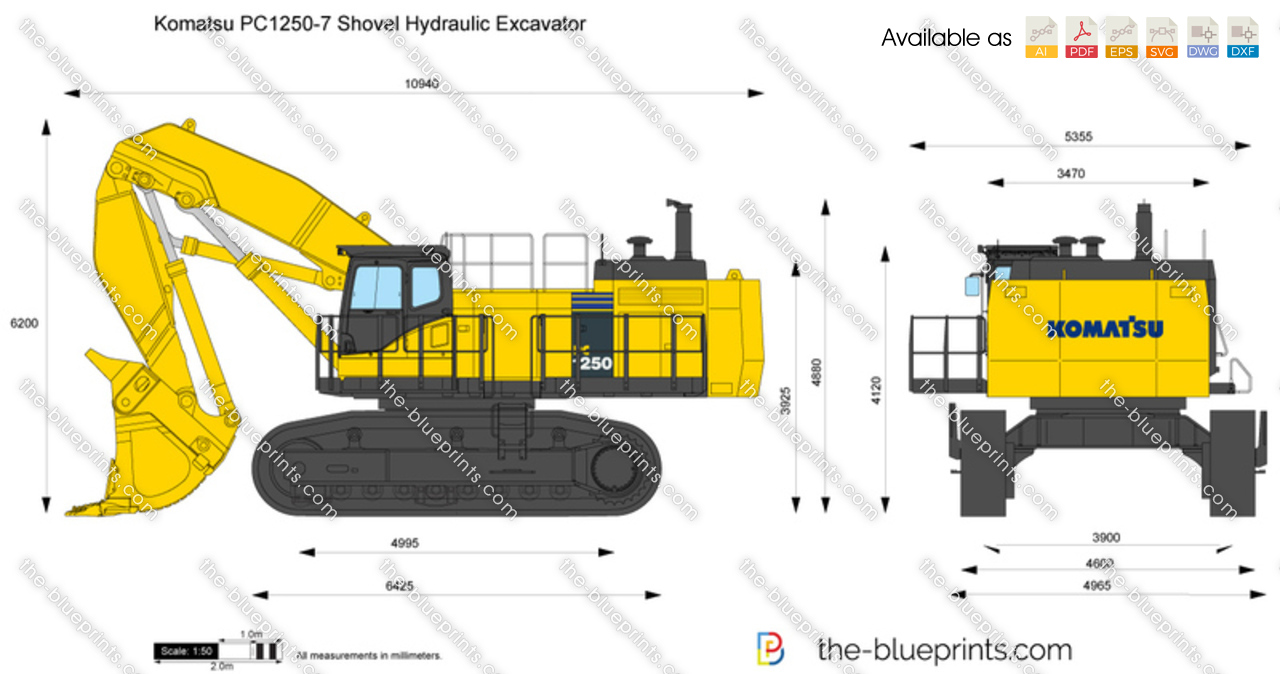 Komatsu PC1250-7 Shovel Hydraulic Excavator
