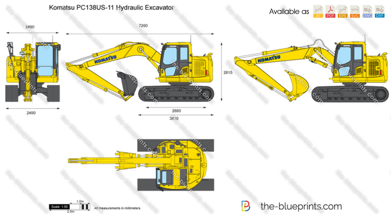 Komatsu PC138US-11 Hydraulic Excavator