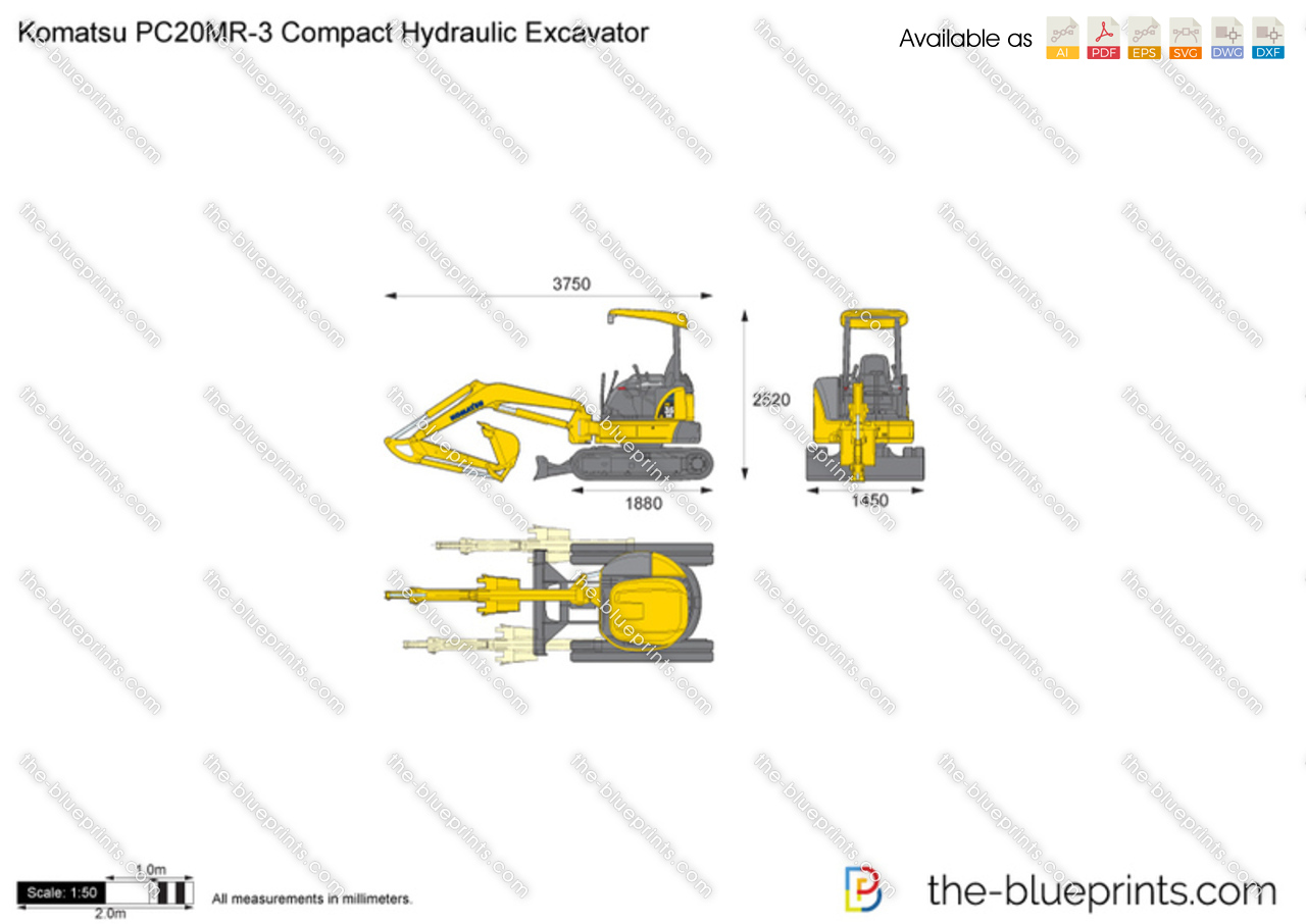 Komatsu PC20MR-3 Compact Hydraulic Excavator