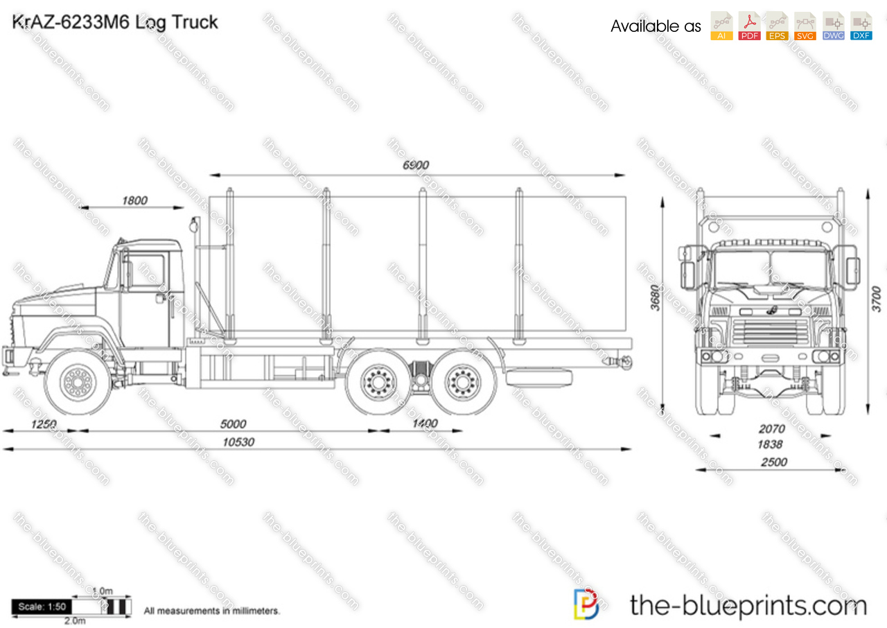 KrAZ-6233M6 Log Truck