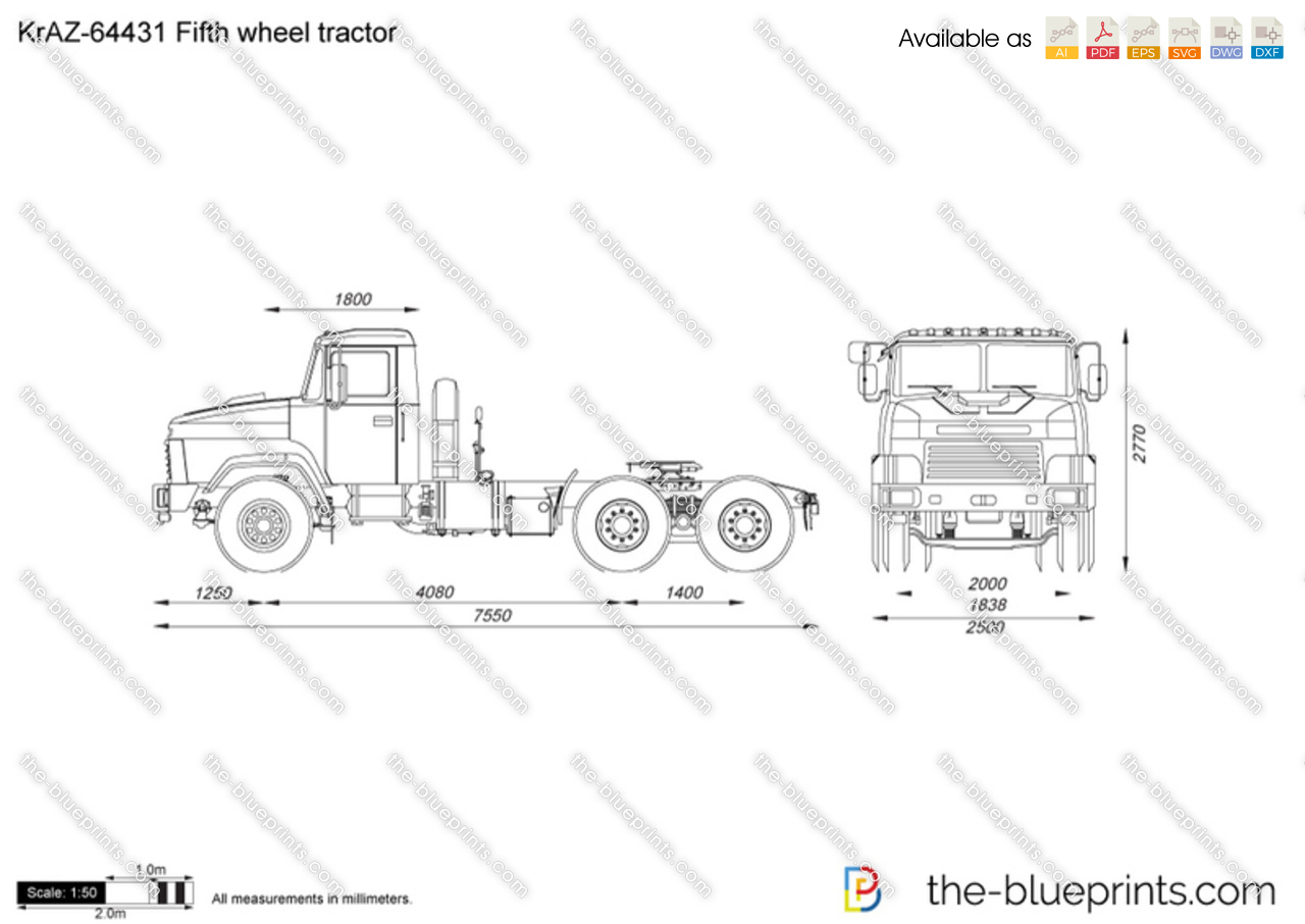 KrAZ-64431 Fifth wheel tractor