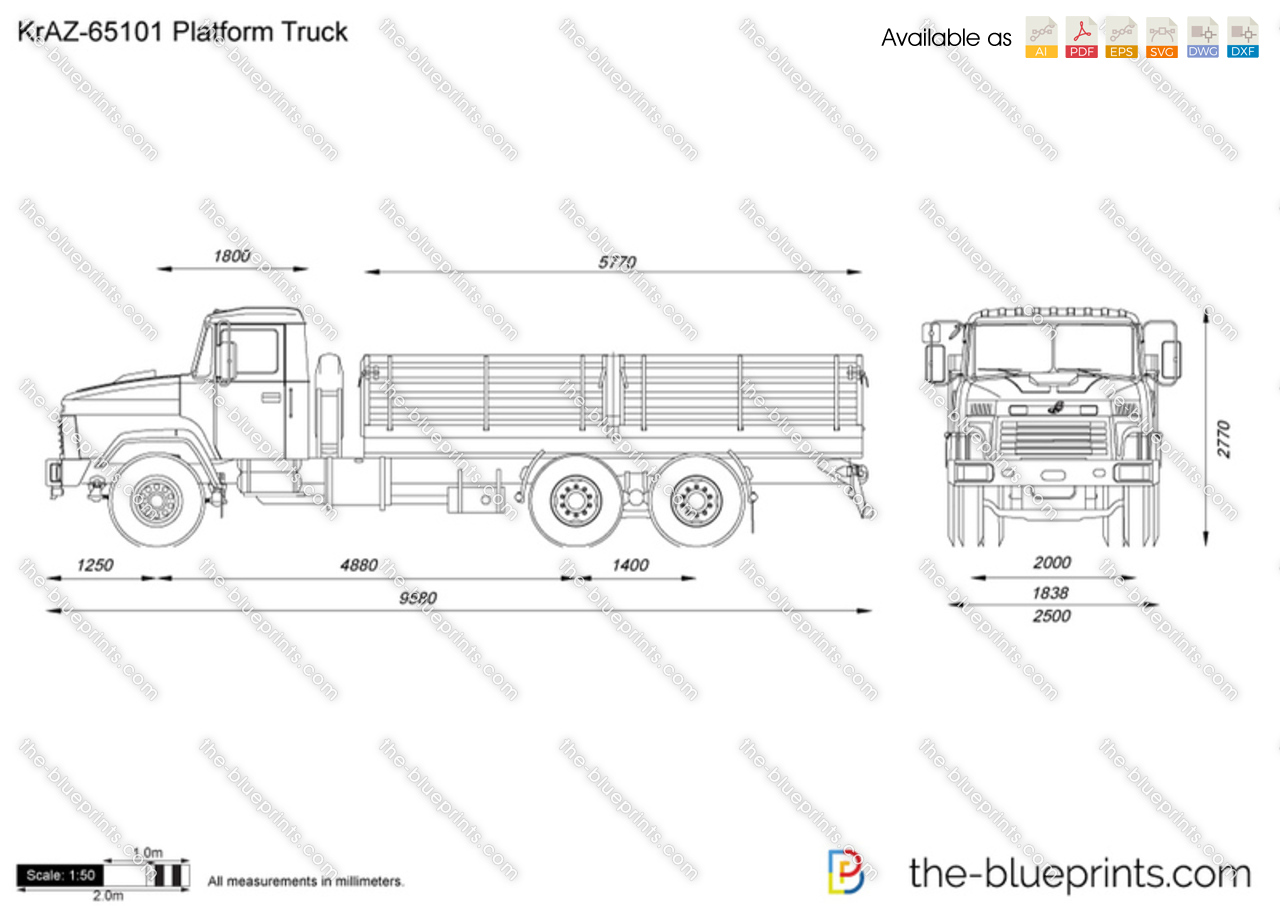 KrAZ-65101 Platform Truck