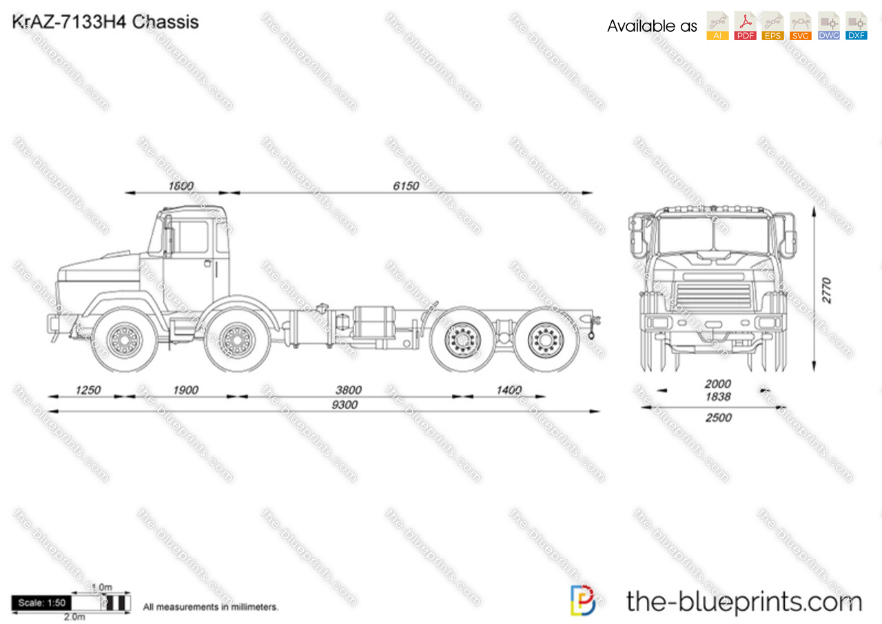 KrAZ-7133H4 Chassis