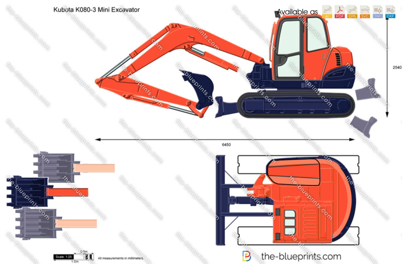 Kubota K080-3 Mini Excavator