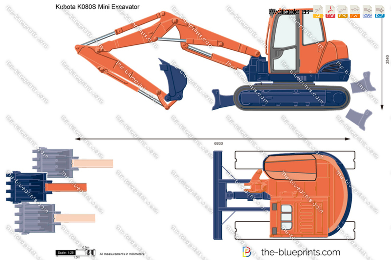 Kubota K080S Mini Excavator