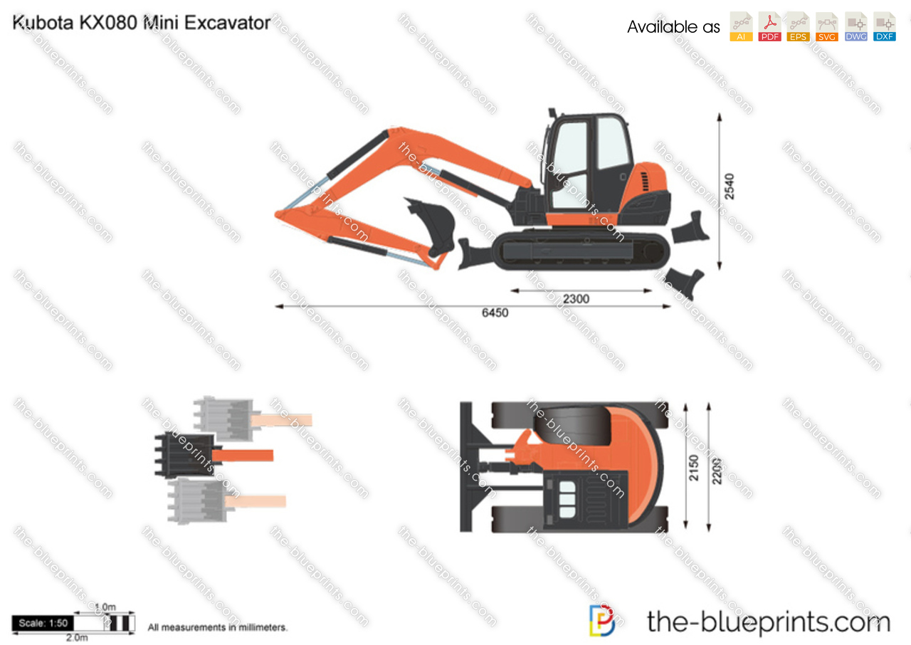 Kubota KX080 Mini Excavator