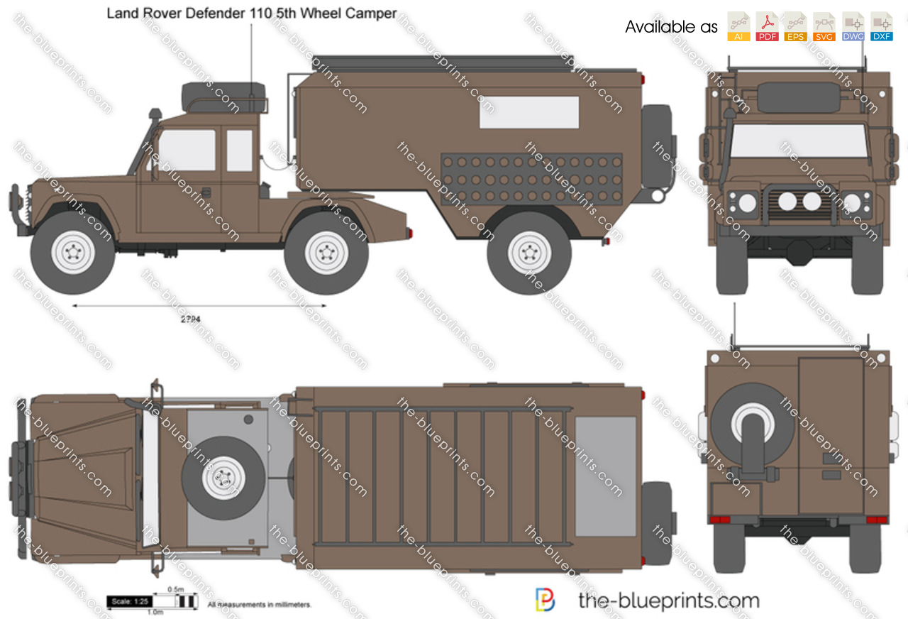 Land Rover Defender 110 5th Wheel Camper