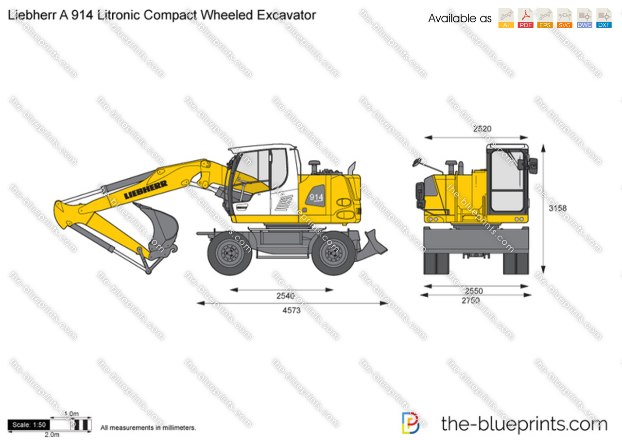 Liebherr A 914 Litronic Compact Wheeled Excavator