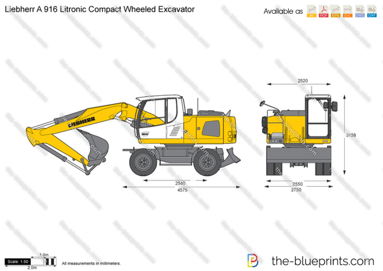 Liebherr A 916 Litronic Compact Wheeled Excavator