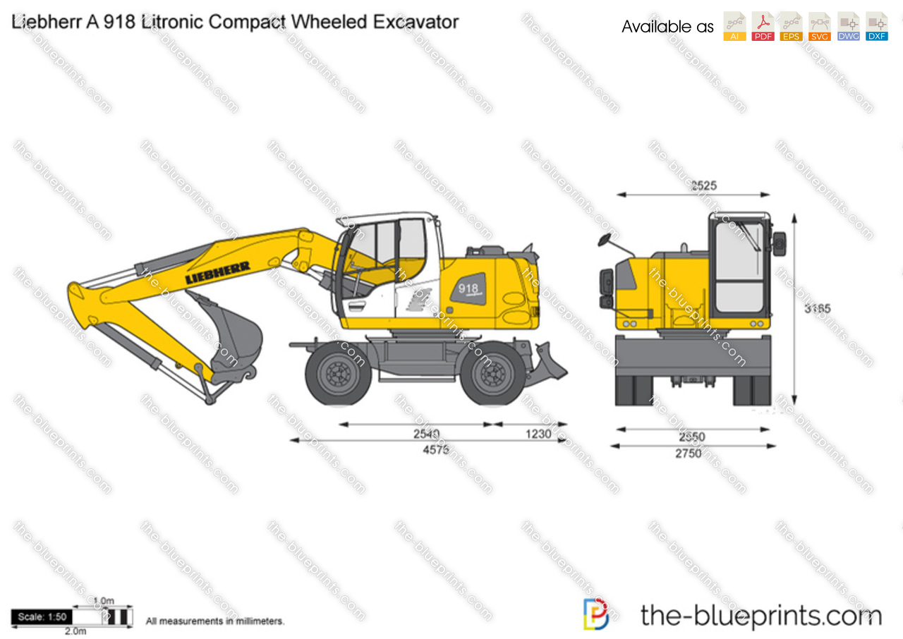 Liebherr A 918 Litronic Compact Wheeled Excavator