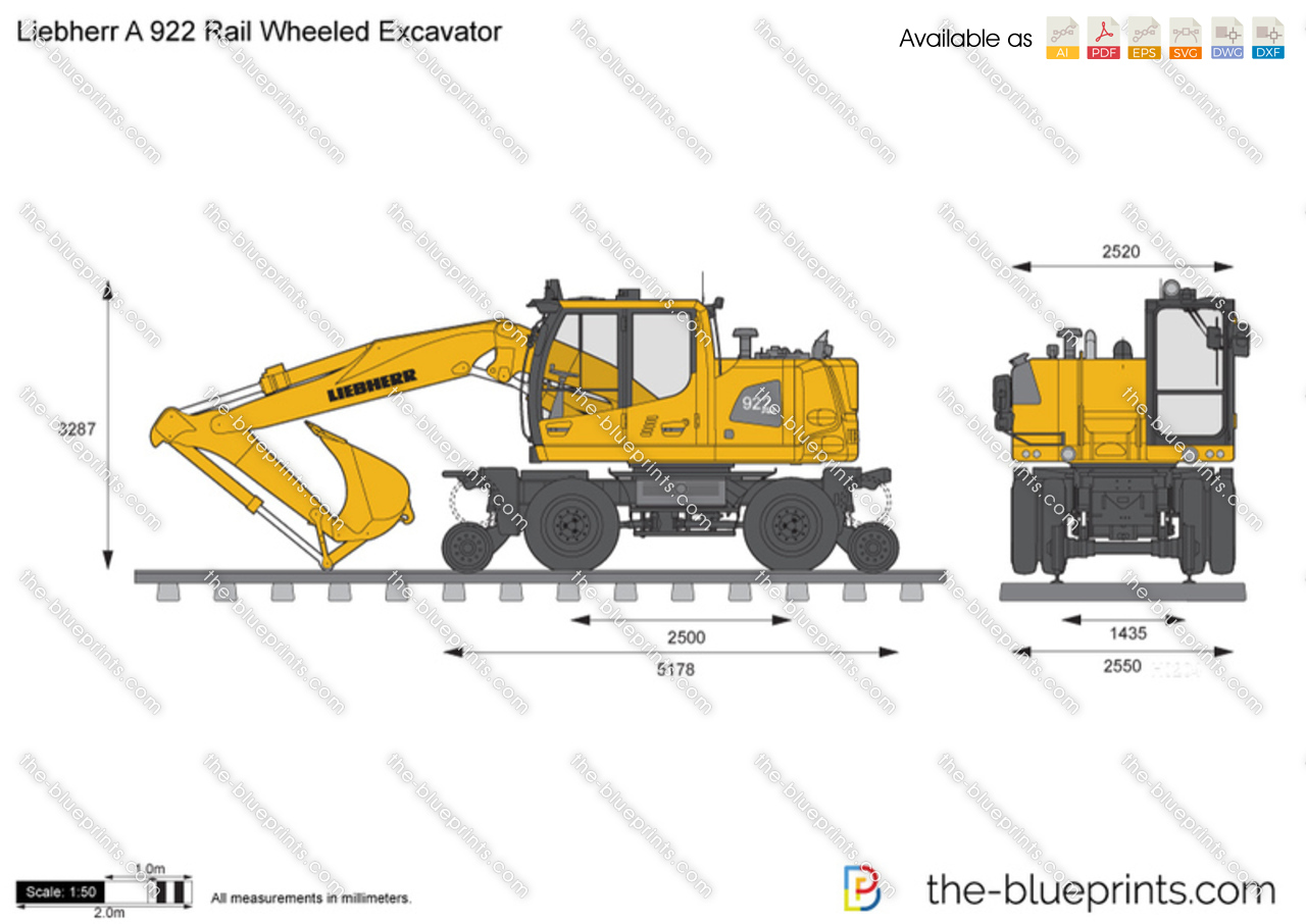 Liebherr A 922 Rail Wheeled Excavator