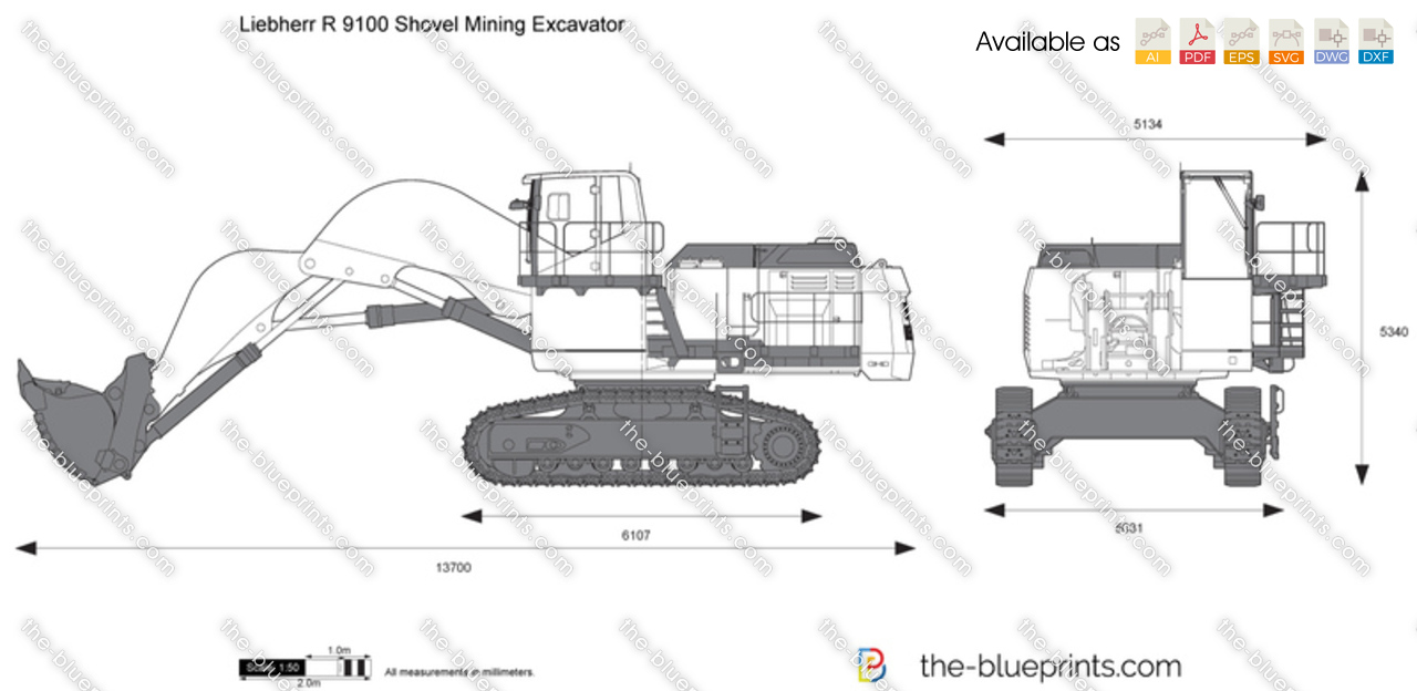 Liebherr R 9100 Shovel Mining Excavator