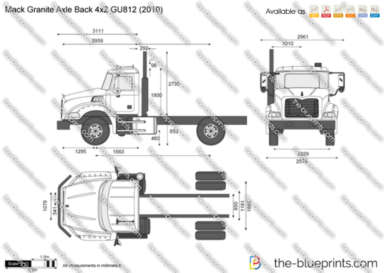 Mack Granite Axle Back 4x2 GU812