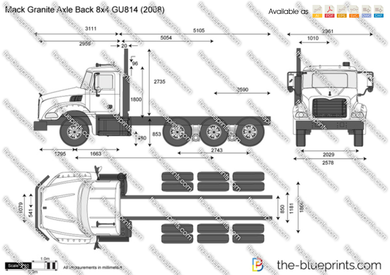 Mack Granite Axle Back 8x4 GU814