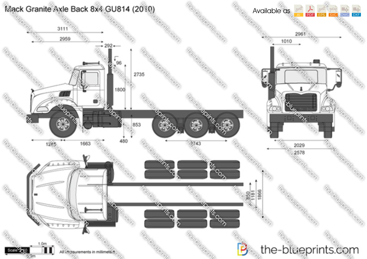 Mack Granite Axle Back 8x4 GU814