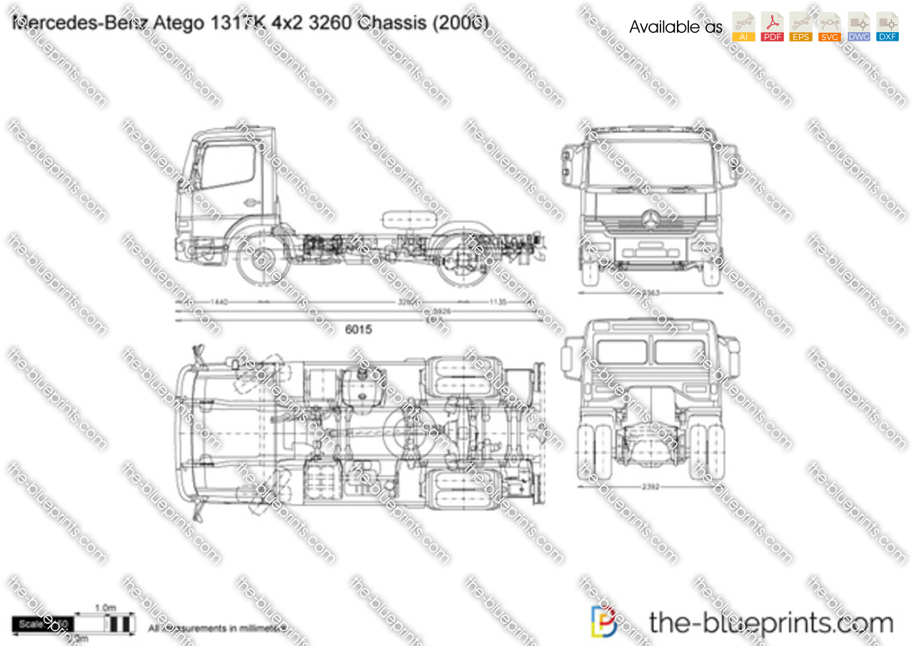 Mercedes-Benz Atego 1317K 4x2 3260 Chassis