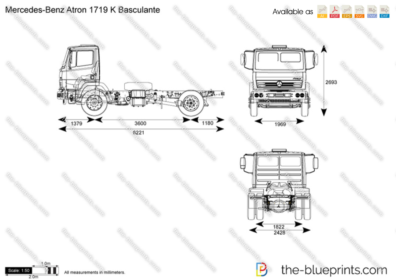 Mercedes-Benz Atron 1719 K Basculante