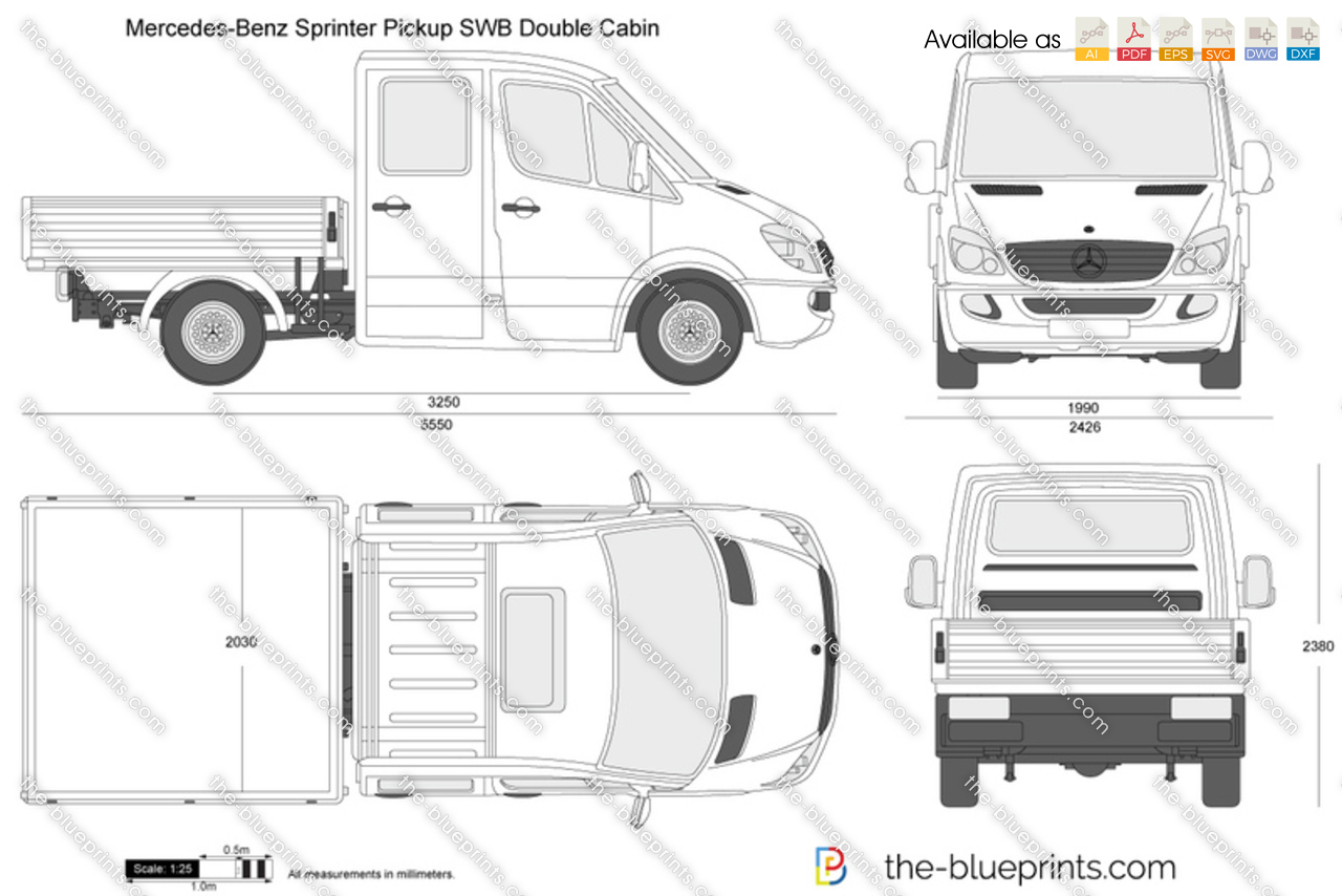 Mercedes-Benz Sprinter Pickup SWB Double Cabin