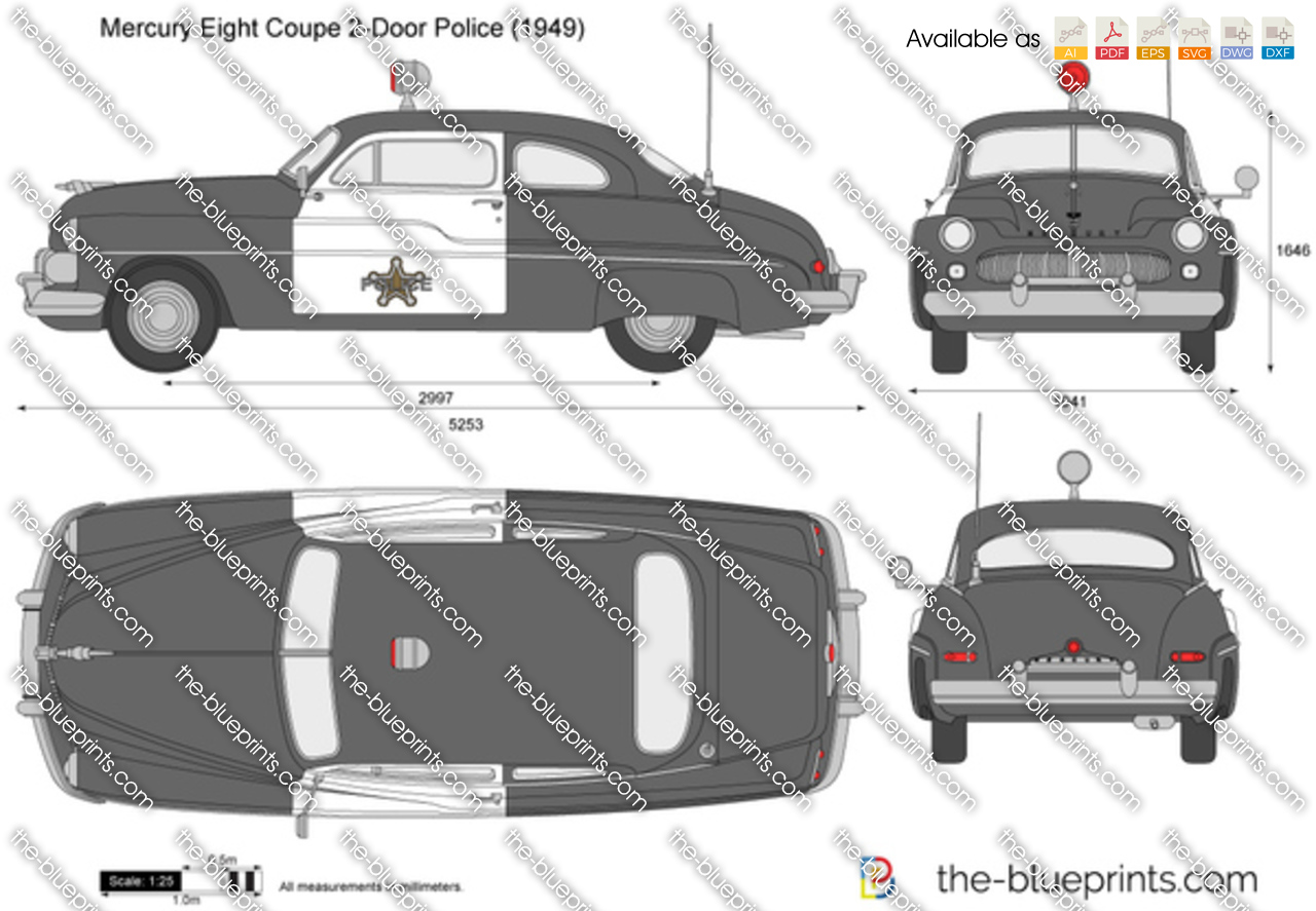 Mercury Eight Coupe 2-Door Police