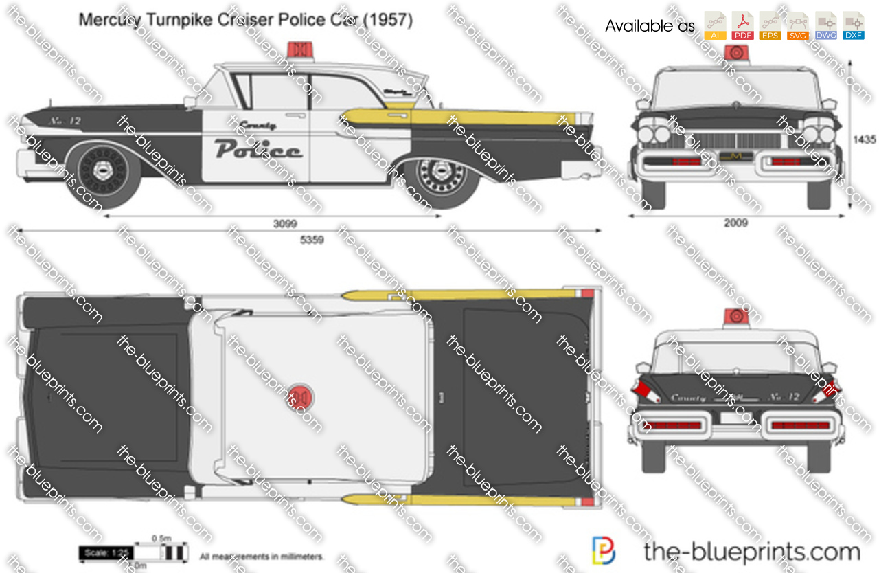 Mercury Turnpike Cruiser Police Car