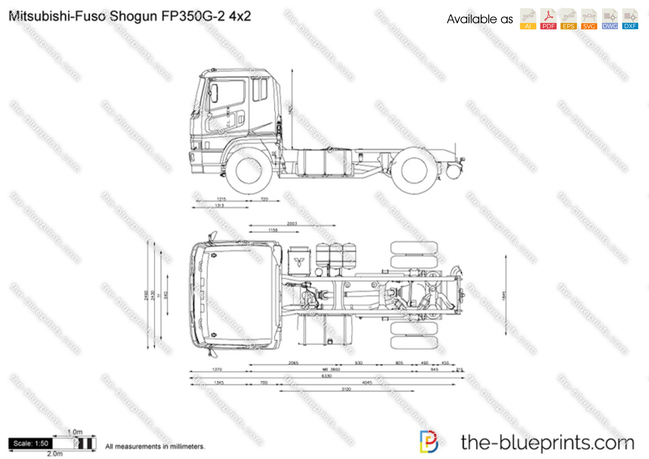 Mitsubishi-Fuso Shogun FP350G-2 4x2