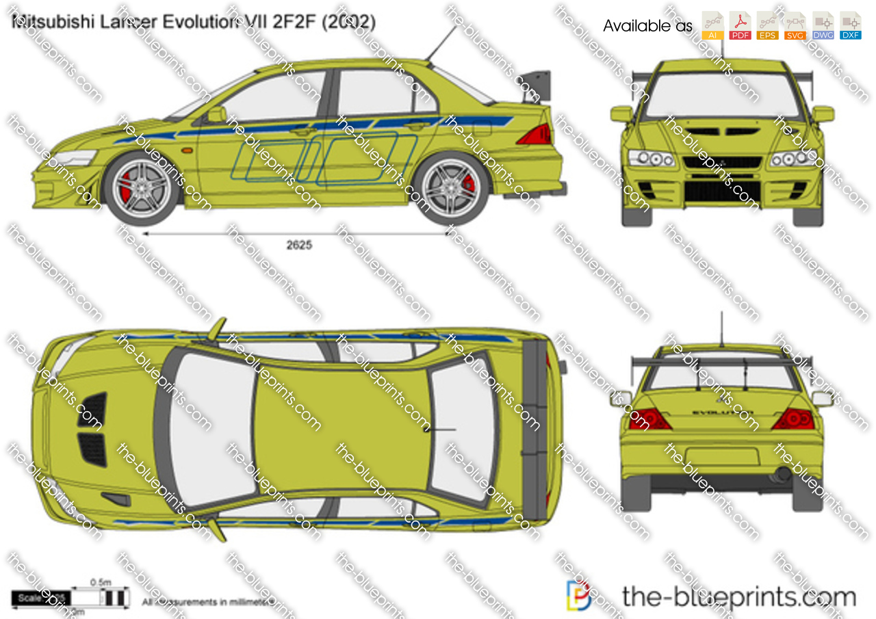 Mitsubishi Lancer Evolution VII 2F2F