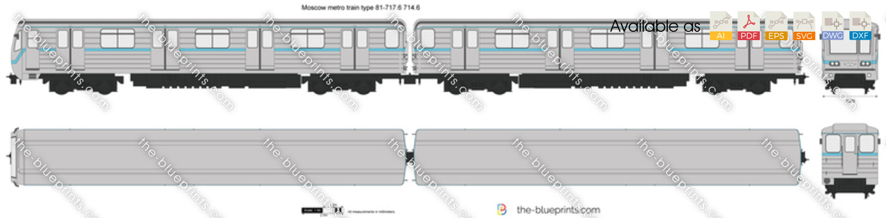Moscow metro train type 81-717.6 714.6