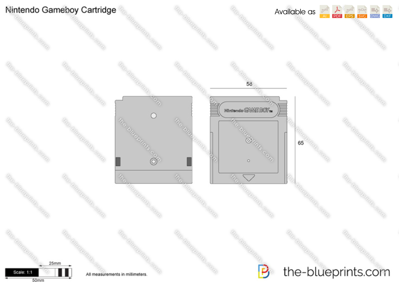 Nintendo Cartridge vector drawing