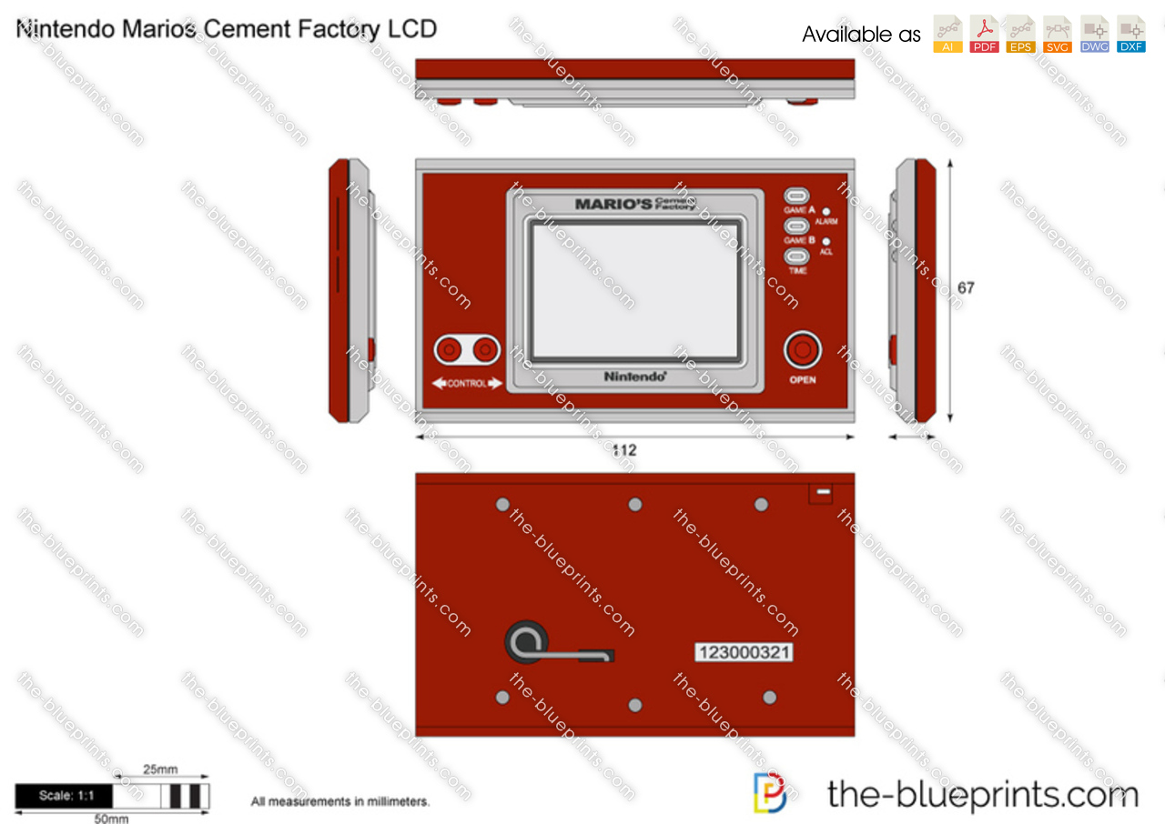 Nintendo Marios Cement Factory LCD