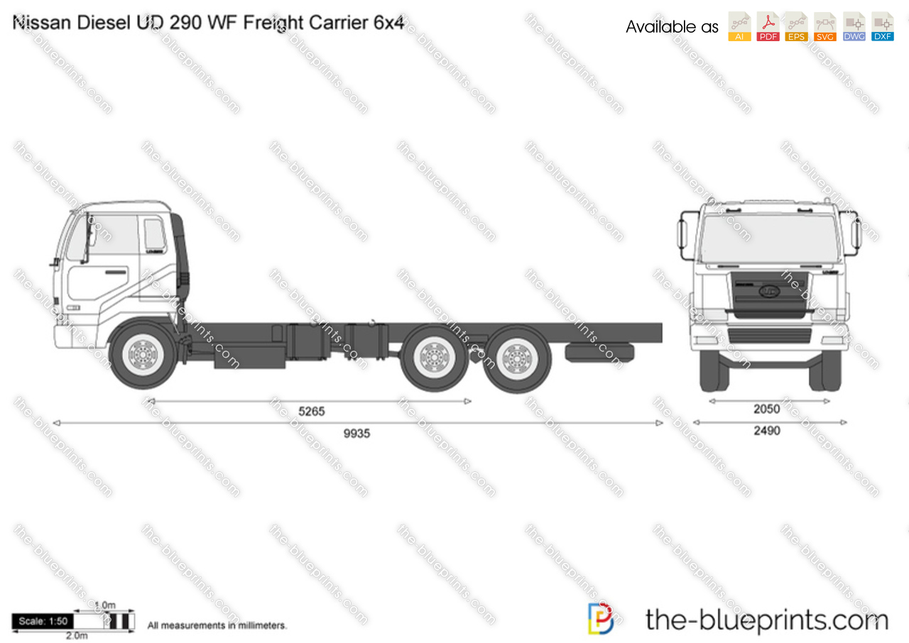 Nissan Diesel UD 290 WF Freight Carrier 6x4
