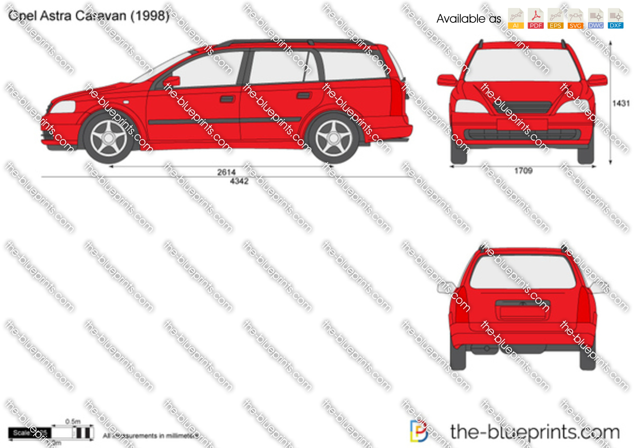 Blueprints Cars Opel Opel Astra Van