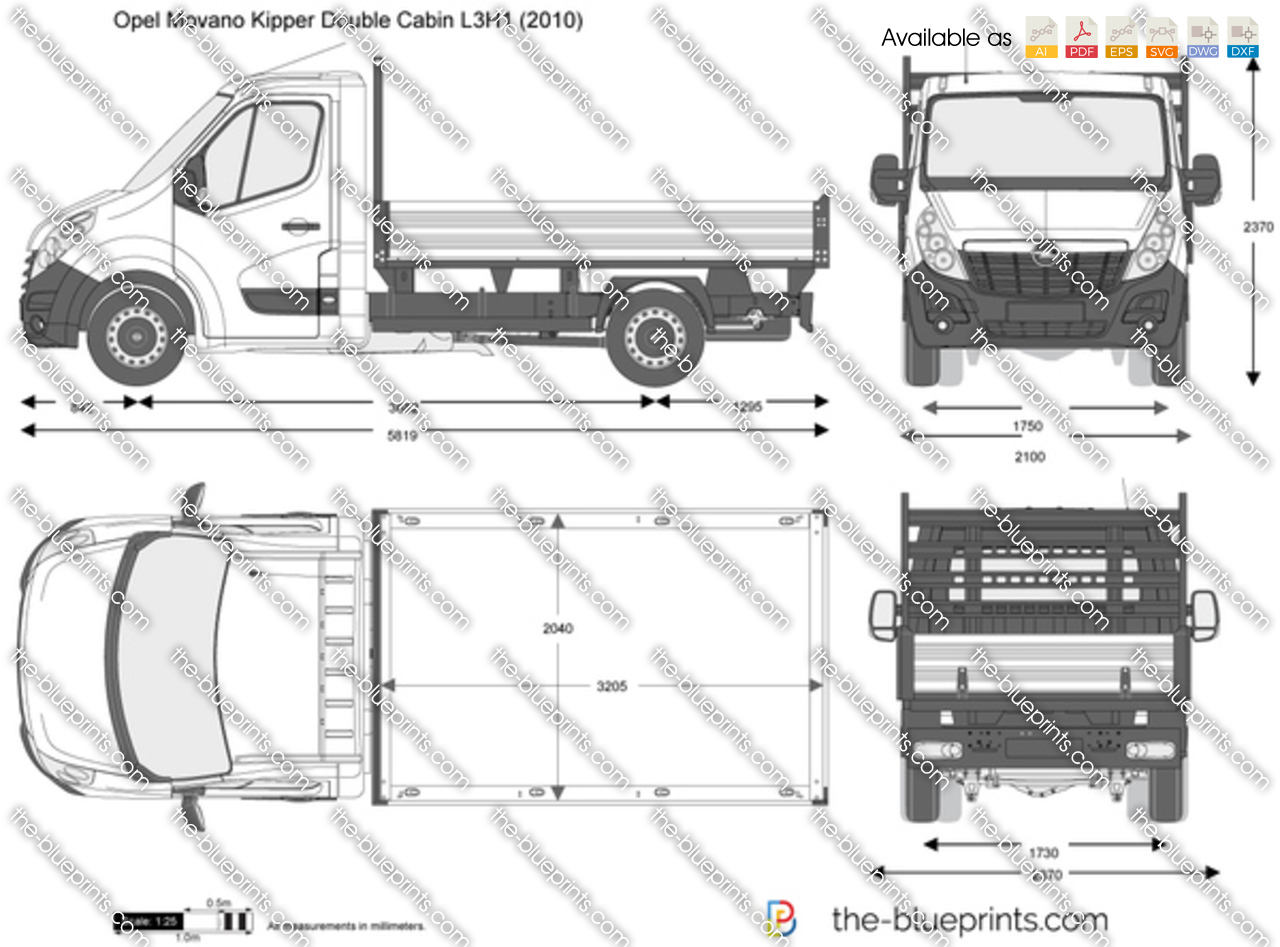 Opel Movano Kipper Double Cabin L3H1