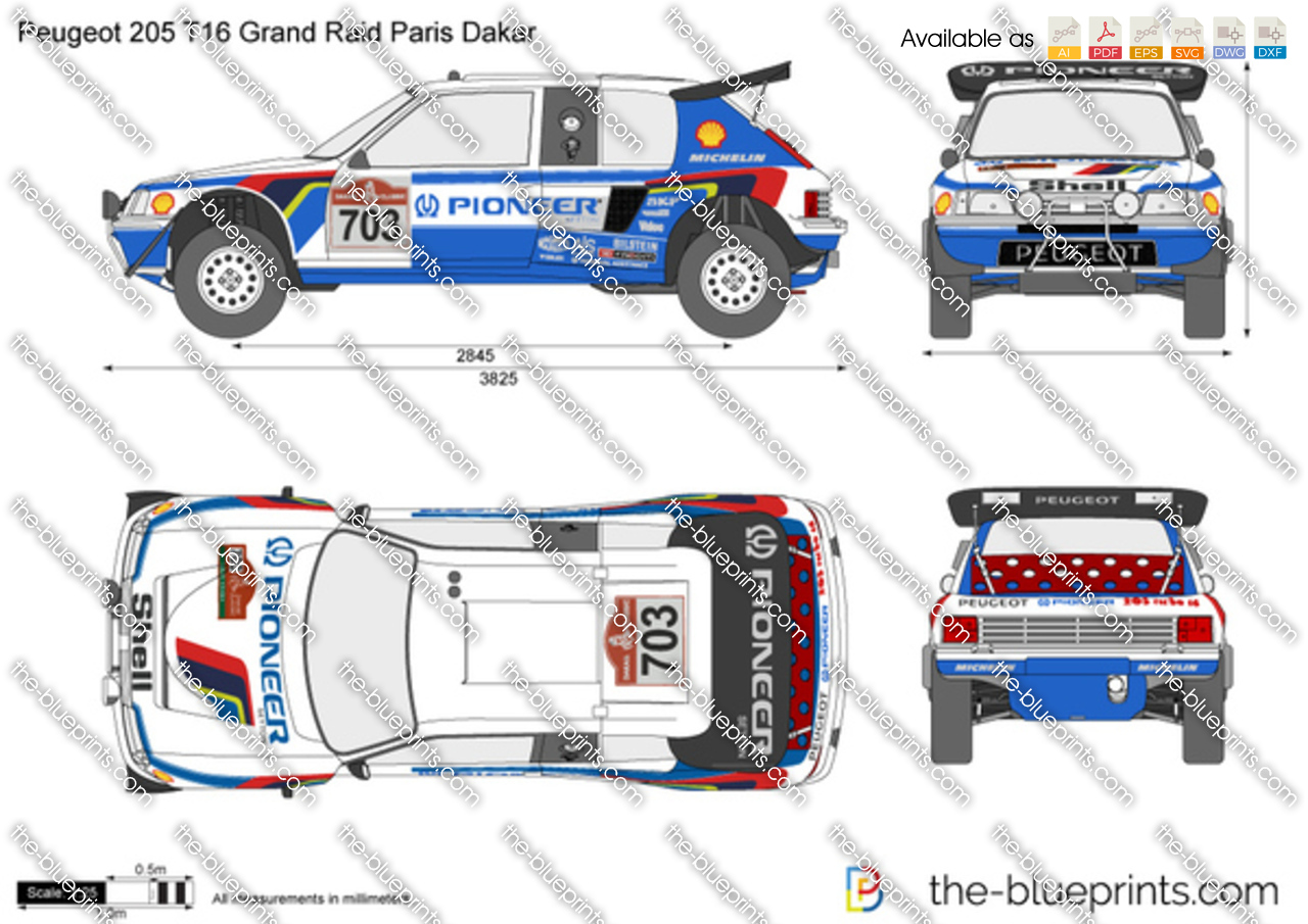 Peugeot 205 T16 Grand Raid Paris Dakar