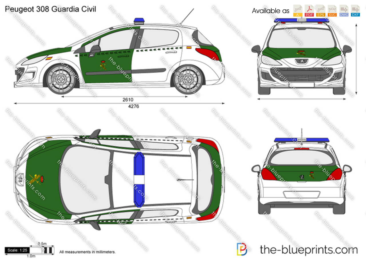 Peugeot 308 Guardia Civil