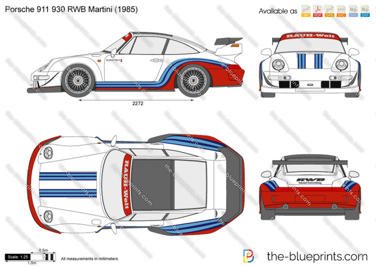 Porsche 911 930 RWB Martini